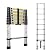 ZenAscend 12.5FT Telescoping Ladder- Multi-Purpose Aluminum Extension Ladder Adjustable Compact Ladder for Household, RV, Outdoor, 330lbs Max Capacity…