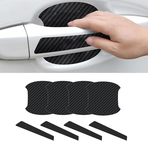 EAGRI Door Handle Scratches Protective Film for Kia Picanto III 2020 2021 2022 2023 2024 2025, Compatible with Carbon Fiber Car Door Handle Paint Scratch Protector 8PCS