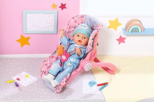 BABY born 832424 Comfort Seat-Multi-Purpose Accessory can be Used, Carrier, a Rocker or a car Fits Dolls up to 43cm-Suitable for Children Aged 3+ years-832424