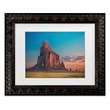 Trademark Fine Art Framed Wall Art - Michael Zheng 'Morning Glory On Tse Bit Ai' Wall Decor with Matted Frame