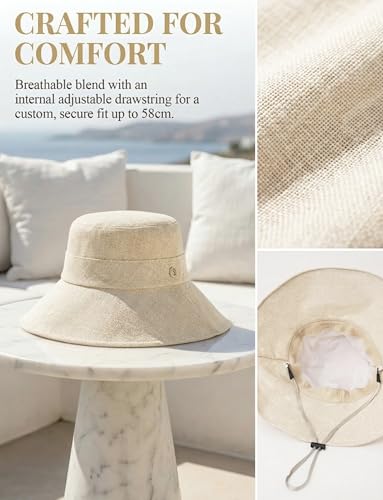 Sombrero de sol estilo bucket para mujer, plegable y liviano miniatura 5