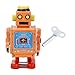 Imagen de POENVFPO Vintage Robot Mini Juguete de Hojalata Robot Clásico de Cuerda con