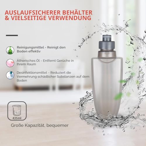 Wischer mit Sprühfunktion, Domi-Patrol Bodenwischer Sprühfunktion mit 3 Waschbaren...