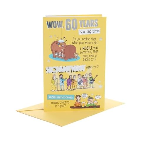 Humorous 60th Birthday Card for Him Cover