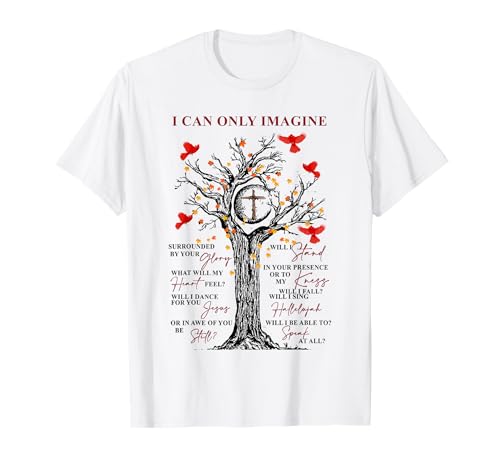 Jesús Cruz Cardenales rojos I Can Imagine Christian Religious Camiseta