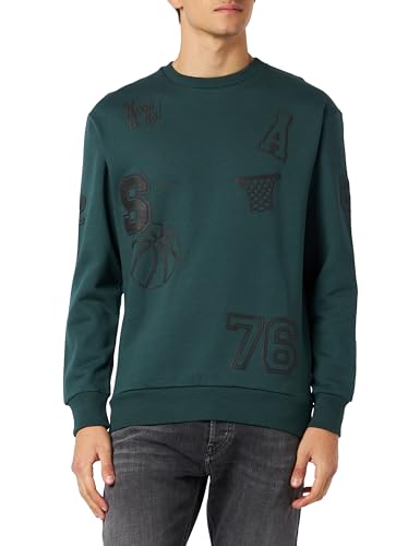 Springfield Sudadera, Verde, L para Hombre