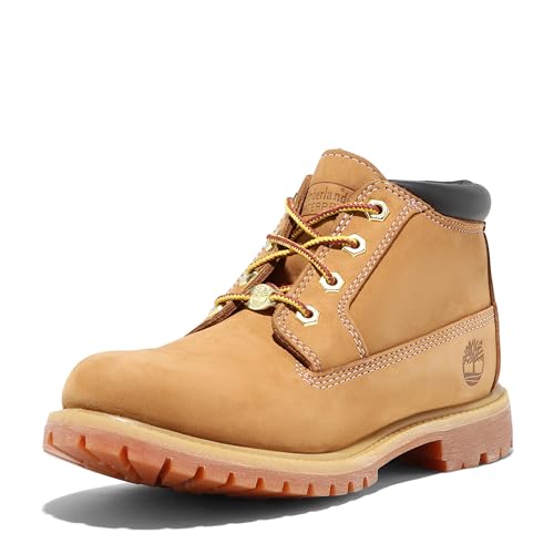Timberland Women's Nellie Waterproof Chukka Boot, Wheat Nubuck, 9 Medium