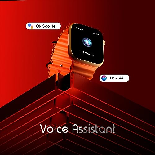 Image of Boltt Vogue Large 2.05 inch Display Smart Watch, Always On Display, Wireless Charging, App Based GPS with Bluetooth Calling & 500+ Watch Faces (Loop Orange)