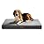 Bedsure Dog Crate Bed Large - Memory Foam Washable Dog Mattress, Orthopedic Flat Dog Bed with Removable Cover, Grey, 89x56x8cm