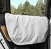 Plush Paws Pet Car Door Cover - Waterproof Machine Washable - Flexible Plastic Tabs or Velcro Attach - For Cars, Trucks and SUV's - Grey