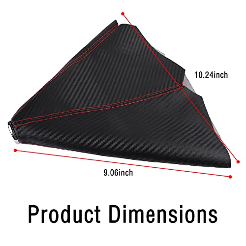 Image of Salior Dustproof Car Shift Knob Cover, Protects Gear Shift Knob & Decorate Car Interior,Universal Gear Shift Cover for Most Manual Transmission Car Truck SUV (Carbon Fiber Red)