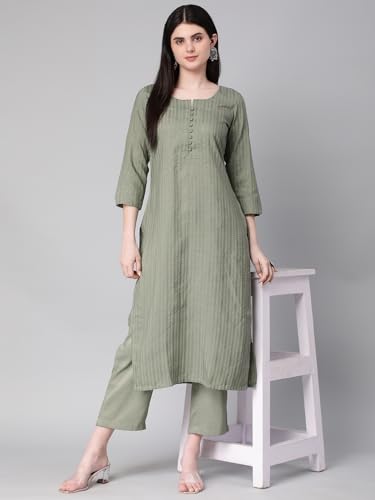 Image of Hritika Self Design Viscose Rayon Kurta & Trousers Set (HRKB0048 Parent)