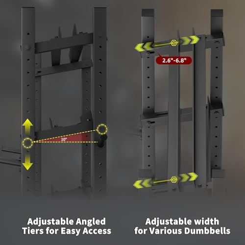 3-Tier Dumbbell Rack, Heavy Duty Commercial Grade Storage, 1800LB by ZHNSYDN - Used condition - Image 4