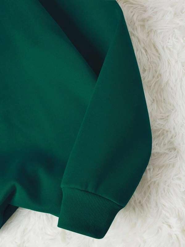 Image of SXV STYLE Solid Plain Unisex Cotton Oversized Baggy Sweatshirt