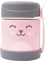 Buba Pote Termico C/Colher - Gumy Rosa Buba Rosa