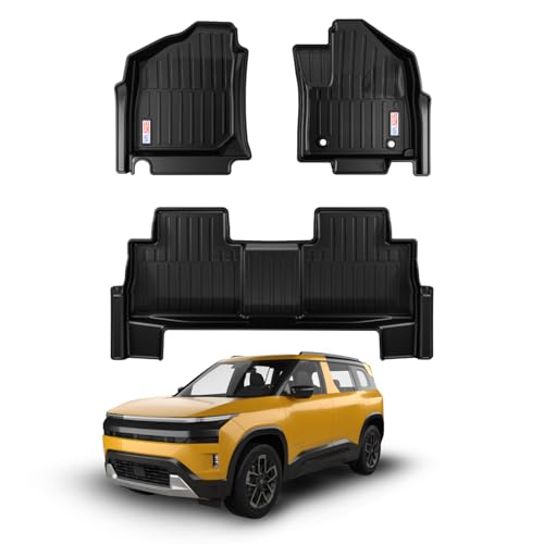 Image of Car Floor Mat for Sierra (Automatic) Custom Fit, Heavy Duty & Anti-Slip 3D TPE Floor Mat | Easy to Clean, All Weather Resistant, Waterproof & Dustproof Car Foot Mat for Sierra