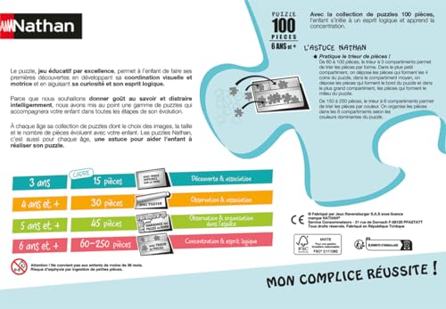 Puzzle 100 pièces : Les ennemis de Batman Ravensburger Nathan - vue 5