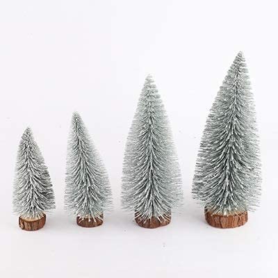 Brosse à bouteille en sisal sapin rose de 17 cm pour décoration de Noël