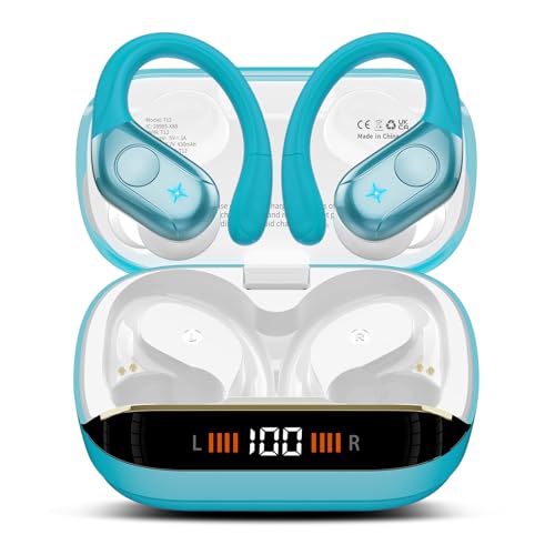 Image of Wireless Headphones Sports, 75Hrs Bluetooth 5.4 Earbuds, Bass Hi-Fi Stereo