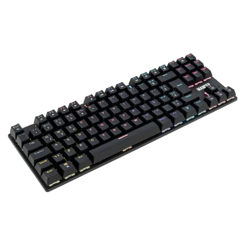 Teclado Mecanico Gamer Mancer Shade MK2, Rainbow, Switch Huano Vermelho, Preto, MCR-SHM2-RBW01RD