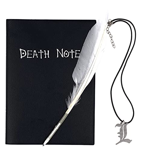 Cosplay Notebook Halloween Costume for Death Note Animie (Notebook with Necklace)