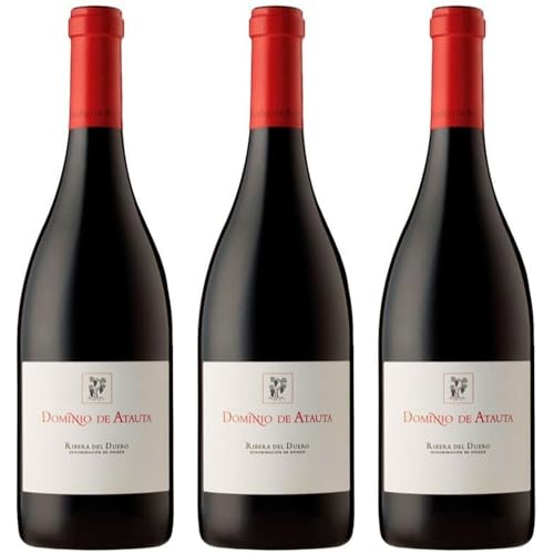 Dominio de Atauta Vino Tinto con Crianza elaborado con Tempranillo, expresivo y elegante, ideal para maridar con carnes, guisos y quesos curados| 3 botellas