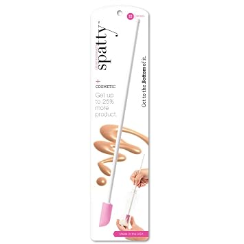 Spatty Daddy Beauty Makeup Spatula 12 Inch Pink Shark Tank, Makeup Jar Scraper, Little Makeup Tool, Stocking Stuffers for Women, Gifts for Women Who Have Everything, Mini Makeup Beauty Spatula
