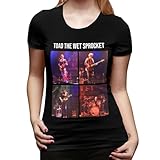 SKEGVINRE Toad The Rock Wet Sprocket Music Womens T Shirts Summer Short Sleeve Tops Casual Crew Neck Shirt Black X-Large