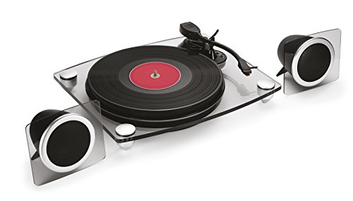 Bigben Interactive TD115NSPS Schwarz, Transparent - Plattenspieler (Schwarz, Transparent, 33,45,78 RPM, Digital, Schallplatte, 680 mm, 420 mm)