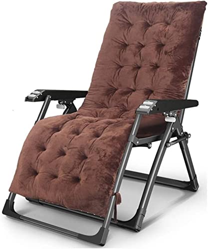 BTURYT Silla de gravedad cero, con cojín, tumbonas de salón al aire libre, sillón plegable ajustable, tumbonas de playa de cubierta sillones