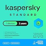 Kaspersky Standard Anti-Virus 2026 | 1 Device | 2 Years | Advanced Security | Online Banking Protection | Performance Optimization | PC/Mac/Mobile | UK Online Code