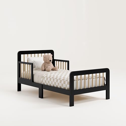 Image of Storkcraft Pasadena Toddler Bed, Black with Driftwood