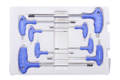 king tony 22108MR Thermoformed 6-Sided Hex Key with T-Handle Metric L Spherical Head Set of 8 - Image 3