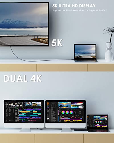 Maxonar Thunderbolt 3 Kabel 2m mit 40Gbps und USB 4 Unterstützung