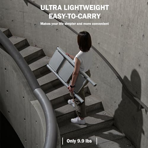 XinSunho Escada de 3 degraus, banqueta dobrável leve com pedal largo antiderrapante, escada de aço r