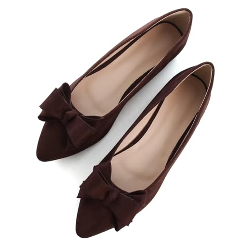 Image of SAILING LU Women's Bow-Knot Pointed Toe Ballet Flats