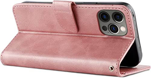 Étui iPhone 13 rose contre le piratage RFID avec rangement - 6