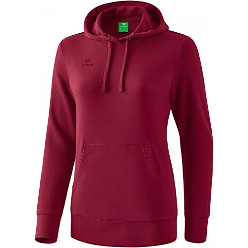 Erima Damen Basic Kapuzen Sweatshirt (2072014), Bordeaux, 38