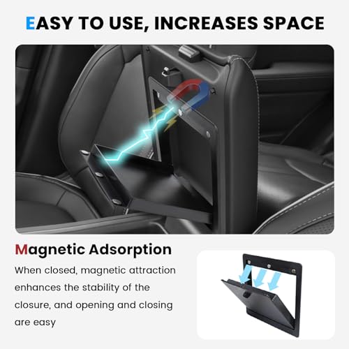 Neepiar 4PCS Center Console Organizer Compatible with 2023-2026 Honda Pilot/2026 Honda Passport Armrest Storage Box Divider Storage Tray & Insert Hidden Storage Box Interior Accessories by Neepiar - Used condition - Image 6
