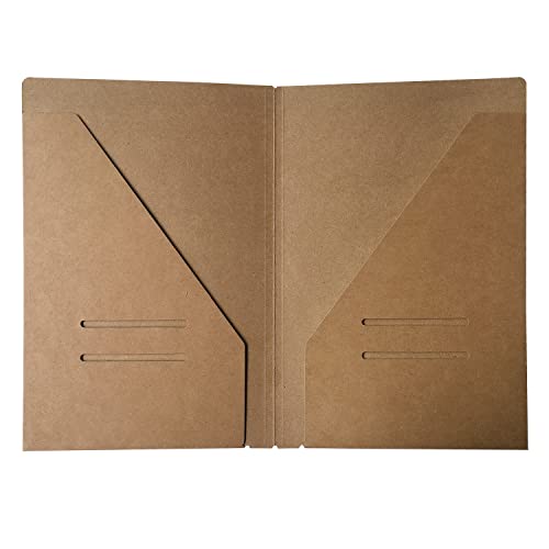 A5 Zipper Case and Kraft Card Sleeve Holder Travel Journal Accessories Pack, 2-Pack for Refillable Travel Journals - A5 Size - 8.25 x 5.25"…