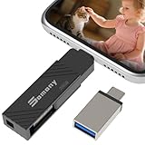 Clé USB 4 en 1: Cle USB 256 Go offre des connecteurs avec iOS, USB 3.0, Micro-USB et USB-C,Vous n'avez besoin que d'une clé usb grande capacité pour transférer des données entre différents appareils, Sauvegardez vos photos, vidéos, musiques et documents en toute sécurité. clé usb 256 go convient à iOS, Pad, Android, Ordinateurs, Mac et PC. (Prise en charge d'iOS 16/15/14/13/12/11/plus/pro/pro max, XS max/X/XS/XR/8/7/6/5/s)