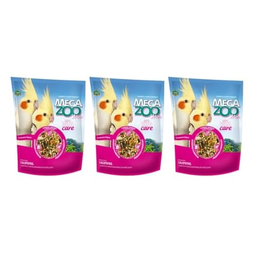 3 Mix de Sementes Megazoo Para Calopsitas 350g