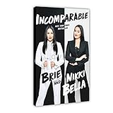 Incomparable Brie Bella Nikki Bella Large Canvas Wall Art Print on Flax Material Canvas Poster Wall...