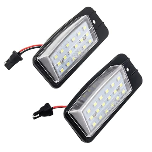 Luces de matrícula para viajes nocturnos en Nissan X-Trail T32 y Maxima con luz clara