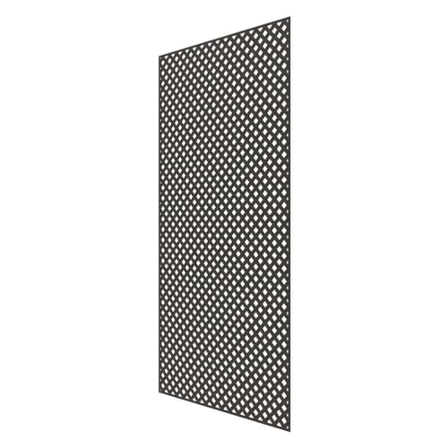 4 ft. x 8 ft. Espresso Diamond Privacy Vinyl Lattice