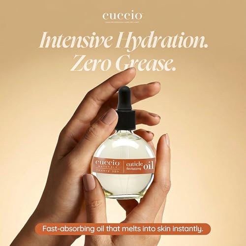 Image of Cuccio Naturale Vanilla Bean & Sugar Revitalizing Cuticle Oil, Lightweight Fast-Absorbing Hydrating Nail & Cuticle Conditioner, Cold-Pressed Oils + Vitamin E, 2.30 Fl Oz