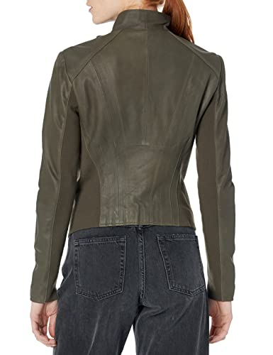 Andrew Marc Women's Asymmetrical Felix Leather Moto Jacket2