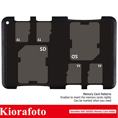 Kiorafoto Khd-Sdmsd6 Easy Carry 4+2 Slots Slim Credit Card Size Lightweight Portable Sd Tf Msd Memory Card Case Storage Keeper Holder For 4 Sd Sdhc Sdxc + 2 Tf Msd Microsd Microsdhc Microsdxc Cards #TOP6