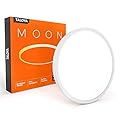 TALOYA Flush Mount 12 Inch Ceiling Light (Milk White Shell), 20W Surface Mount LED Light Fixture for Bedroom Kitchen,3 Color Temperatures in One?3000k/4000k/6500k),0.94 Inch Thickness Round