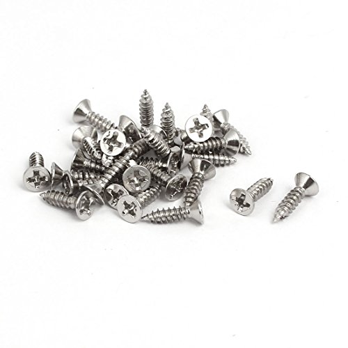 Tornillos autorroscantes M3x12mm cabeza plana Phillips 30 pcs